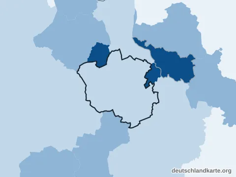 Vorschau: Bevölkerungsdichte vom Landkreis Oldenburg