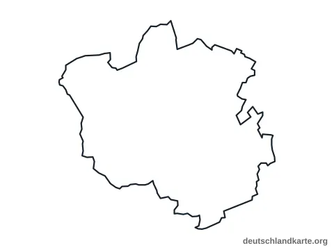 Vorschau: Umrisskarte vom Landkreis Oldenburg