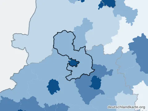 Vorschau: Bevölkerungsdichte vom Landkreis Osnabrück
