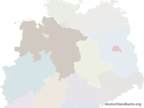 Vorschau: Lagekarte vom Landkreis Osnabrück