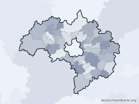 Vorschau: Ortskarte vom Landkreis Regensburg