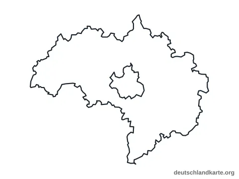 Vorschau: Umrisskarte vom Landkreis Regensburg