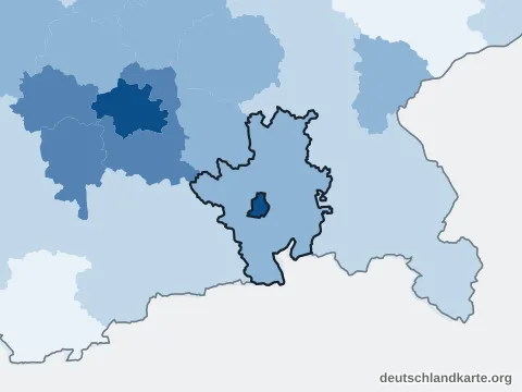 Vorschau: Bevölkerungsdichte vom Landkreis Rosenheim