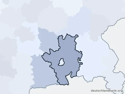 Vorschau: Nachbarkreiskarte vom Landkreis Rosenheim