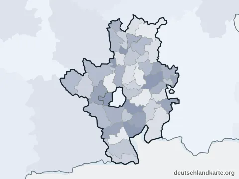 Vorschau: Ortskarte vom Landkreis Rosenheim