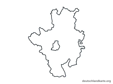 Vorschau: Umrisskarte vom Landkreis Rosenheim