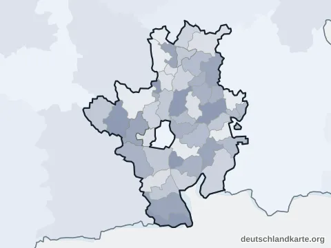 Vorschau: Verwaltungsgliederung vom Landkreis Rosenheim