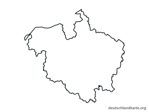 Vorschau: Umrisskarte vom Landkreis Rostock