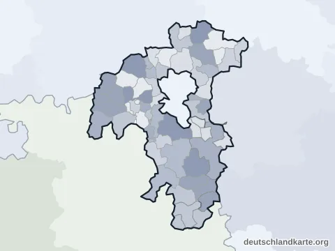 Vorschau: Verwaltungsgliederung vom Landkreis Würzburg