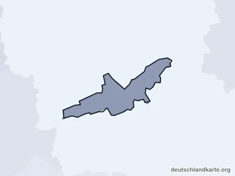 Vorschau: Ortskarte von der kreisfreien Stadt Landshut