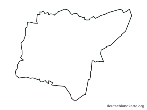 Vorschau: Umrisskarte vom Landkreis Leer