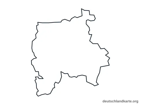 Vorschau: Umrisskarte von der kreisfreien Stadt Leipzig