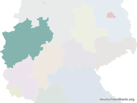 Vorschau: Lagekarte von der kreisfreien Stadt Leverkusen