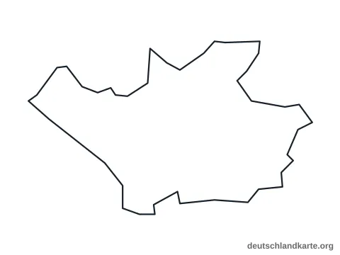 Vorschau: Umrisskarte von der kreisfreien Stadt Leverkusen
