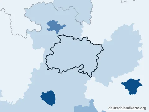 Vorschau: Bevölkerungsdichte vom Landkreis Lichtenfels
