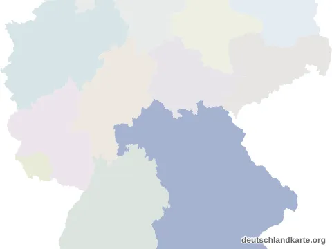 Vorschau: Lagekarte vom Landkreis Lichtenfels