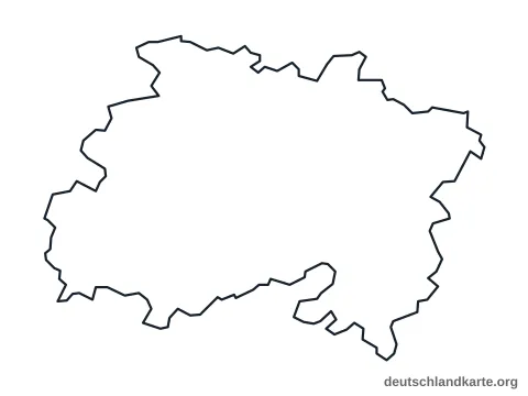 Vorschau: Umrisskarte vom Landkreis Lichtenfels