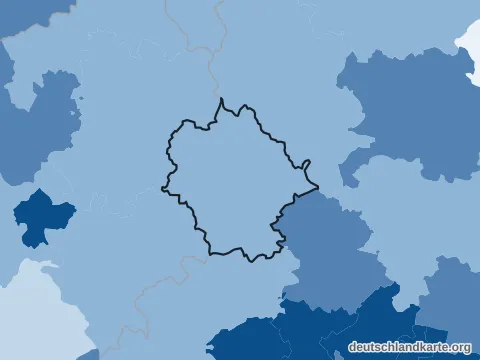 Vorschau: Bevölkerungsdichte vom Landkreis Limburg-Weilburg