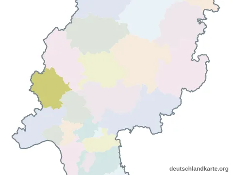 Karte: Landkreis Limburg-Weilburg in Hessen