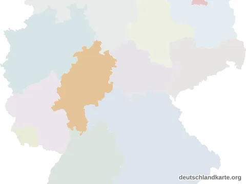 Vorschau: Lagekarte vom Landkreis Limburg-Weilburg