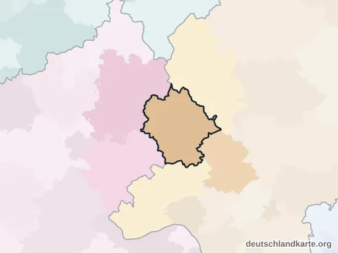 Vorschau: Nachbarkreiskarte vom Landkreis Limburg-Weilburg