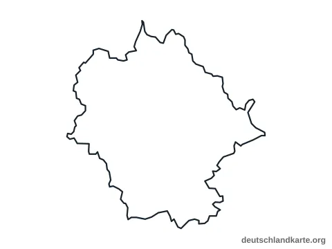 Vorschau: Umrisskarte vom Landkreis Limburg-Weilburg