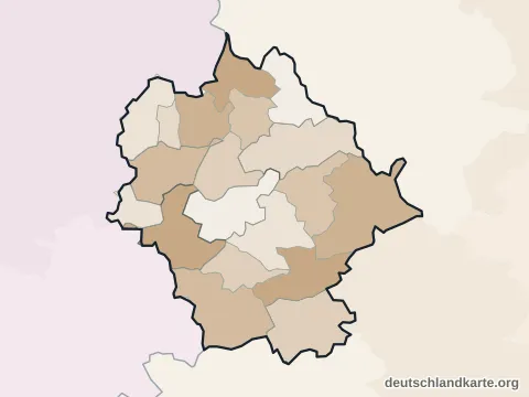 Vorschau: Verwaltungsgliederung vom Landkreis Limburg-Weilburg