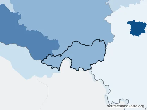 Vorschau: Bevölkerungsdichte vom Landkreis Lindau (Bodensee)