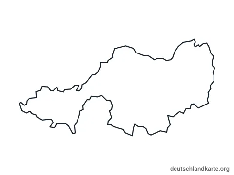 Vorschau: Umrisskarte vom Landkreis Lindau (Bodensee)