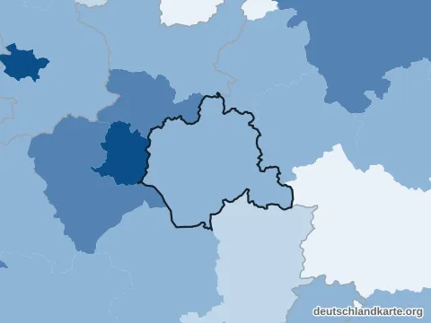 Vorschau: Bevölkerungsdichte vom Kreis Lippe
