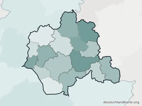 Vorschau: Ortskarte vom Kreis Lippe