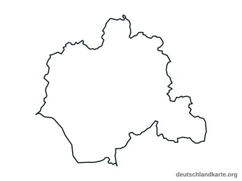 Vorschau: Umrisskarte vom Kreis Lippe