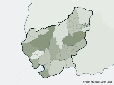 Vorschau: Verwaltungsgliederung vom Landkreis Lörrach