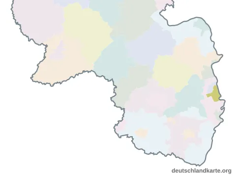 Vorschau: Karte im Bundesland von der kreisfreien Stadt Ludwigshafen am Rhein