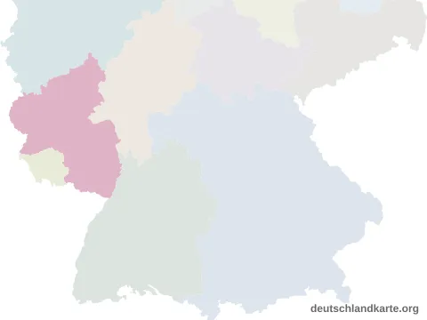 Vorschau: Lagekarte von der kreisfreien Stadt Ludwigshafen am Rhein