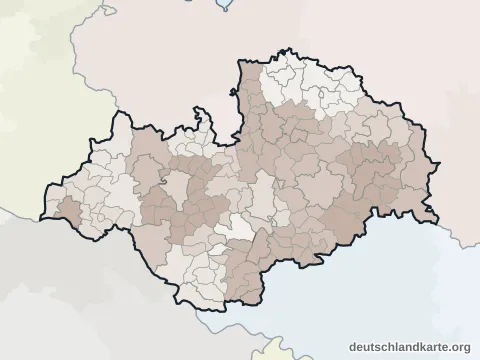 Vorschau: Verwaltungsgliederung vom Landkreis Ludwigslust-Parchim