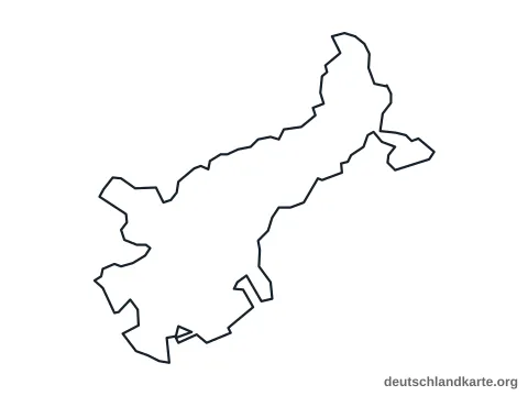Vorschau: Umrisskarte von der kreisfreien Stadt Lübeck