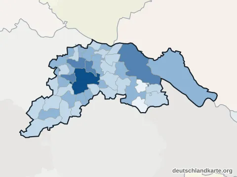 Vorschau: Einwohnerkarte vom Landkreis Lüneburg
