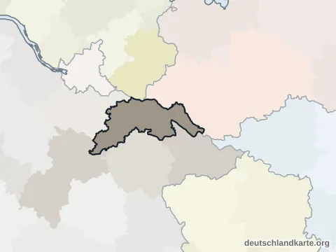 Vorschau: Nachbarkreiskarte vom Landkreis Lüneburg