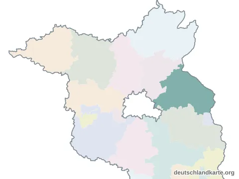 Vorschau: Karte im Bundesland vom Landkreis Märkisch-Oderland
