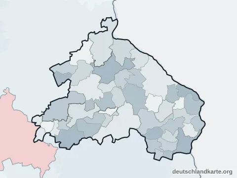 Vorschau: Ortskarte vom Landkreis Märkisch-Oderland