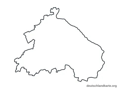 Vorschau: Umrisskarte vom Landkreis Märkisch-Oderland