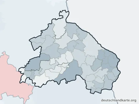 Vorschau: Verwaltungsgliederung vom Landkreis Märkisch-Oderland
