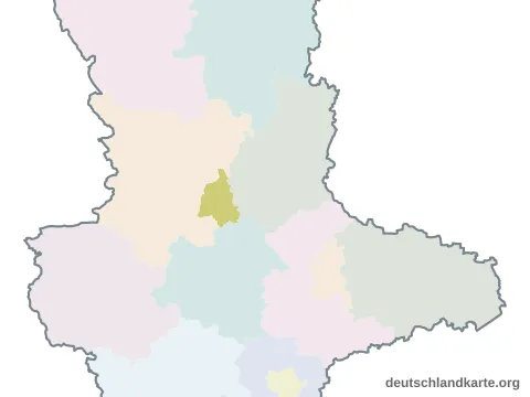 Vorschau: Karte im Bundesland von der kreisfreien Stadt Magdeburg