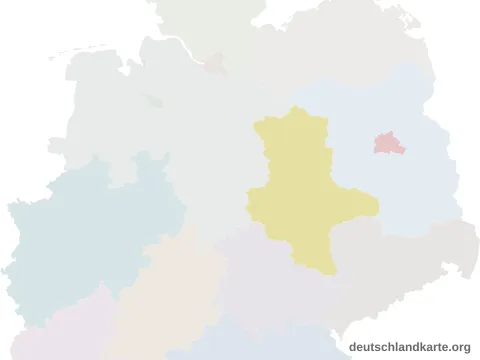Vorschau: Lagekarte von der kreisfreien Stadt Magdeburg