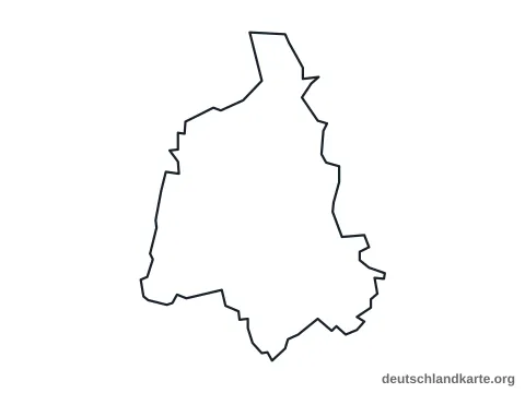 Vorschau: Umrisskarte von der kreisfreien Stadt Magdeburg