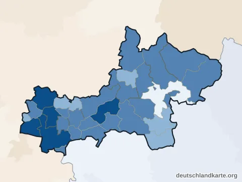 Vorschau: Einwohnerkarte vom Main-Kinzig-Kreis