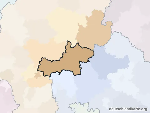 Vorschau: Nachbarkreiskarte vom Main-Kinzig-Kreis
