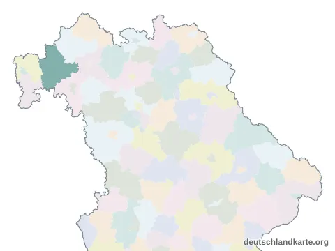 Karte: Landkreis Main-Spessart in Bayern