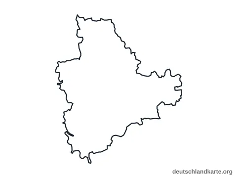 Vorschau: Umrisskarte vom Landkreis Main-Spessart
